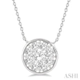 Round Shape Lovebright Essential Diamond Pendant