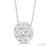 Round Shape Lovebright Essential Diamond Pendant