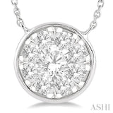 Round Shape Lovebright Essential Diamond Pendant