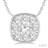 Cushion Shape Lovebright Essential Diamond Pendant