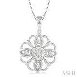 FLOWER LOVEBRIGHT DIAMOND FASHION PENDANT
