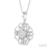 FLOWER LOVEBRIGHT DIAMOND FASHION PENDANT