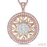 Circle Lovebright Diamond Fashion Pendant