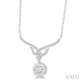Round Shape Lovebright Diamond Necklace