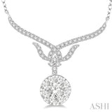 Round Shape Lovebright Diamond Necklace