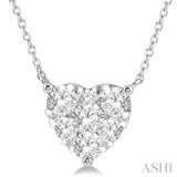 Heart Shape Lovebright Essential Diamond Pendant