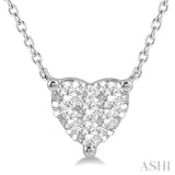 Heart Shape Lovebright Essential Diamond Pendant