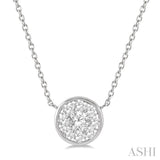 Round Shape Lovebright Essential Diamond Pendant