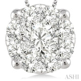 Round Shape Lovebright Essential Diamond Solitaire Pendant