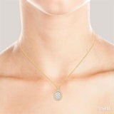 OVAL SHAPE LOVEBRIGHT DIAMOND PENDANT