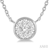 ROUND SHAPE LOVEBRIGHT ESSENTIAL DIAMOND NECKLACE