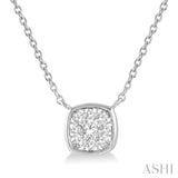 Cushion Shape Lovebright Essential Diamond Pendant