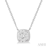 Cushion Shape Lovebright Essential Diamond Pendant