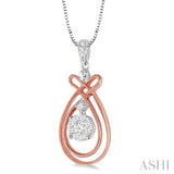 PEAR SHAPE LOVEBRIGHT DIAMOND PENDANT