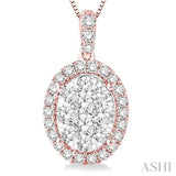 OVAL SHAPE LOVEBRIGHT DIAMOND PENDANT