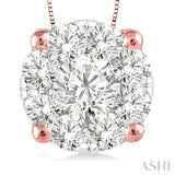 ROUND SHAPE LOVEBRIGHT ESSENTIAL DIAMOND SOLITAIRE PENDANT