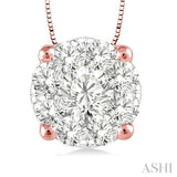 ROUND SHAPE LOVEBRIGHT ESSENTIAL DIAMOND SOLITAIRE PENDANT