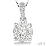 ROUND SHAPE LOVEBRIGHT ESSENTIAL DIAMOND PENDANT