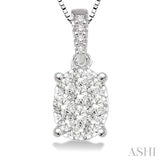 OVAL SHAPE LOVEBRIGHT ESSENTIAL DIAMOND PENDANT