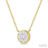 Round Shape Lovebright Essential Diamond Pendant