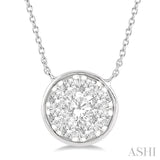 Round Shape Lovebright Essential Diamond Pendant