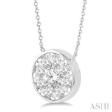 Round Shape Lovebright Essential Diamond Pendant