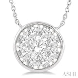 Round Shape Lovebright Essential Diamond Pendant