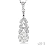 Round Shape Lovebright Diamond Pendant