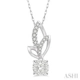 Round Shape Lovebright Diamond Fashion Pendant