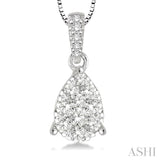Pear Shape Lovebright Essential Diamond Pendant