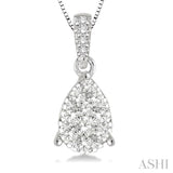PEAR SHAPE LOVEBRIGHT ESSENTIAL DIAMOND PENDANT