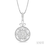 Circle Lovebright Diamond Fashion Pendant