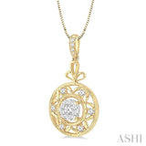 Circle Lovebright Diamond Fashion Pendant