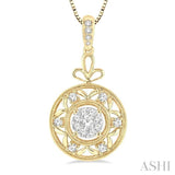 Circle Lovebright Diamond Fashion Pendant