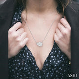 PEAR SHAPE EAST-WEST LOVEBRIGHT ESSENTIAL DIAMOND PENDANT