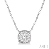 Cushion Shape Lovebright Essential Diamond Pendant