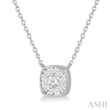 Cushion Shape Lovebright Essential Diamond Pendant