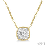 Cushion Shape Lovebright Essential Diamond Pendant