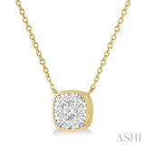 Cushion Shape Lovebright Essential Diamond Pendant