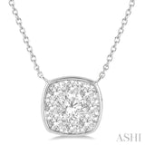 Cushion Shape Lovebright Essential Diamond Pendant