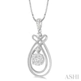 PEAR SHAPE LOVEBRIGHT DIAMOND PENDANT
