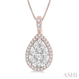 PEAR SHAPE LOVEBRIGHT ESSENTIAL DIAMOND PENDANT