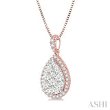 PEAR SHAPE LOVEBRIGHT ESSENTIAL DIAMOND PENDANT