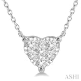 HEART SHAPE LOVEBRIGHT ESSENTIAL DIAMOND NECKLACE