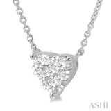 HEART SHAPE LOVEBRIGHT ESSENTIAL DIAMOND NECKLACE