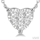 HEART SHAPE LOVEBRIGHT ESSENTIAL DIAMOND NECKLACE