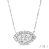 MARQUISE SHAPE LOVEBRIGHT DIAMOND NECKLACE