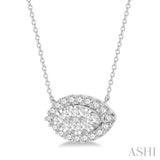 MARQUISE SHAPE LOVEBRIGHT DIAMOND NECKLACE