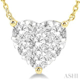 Heart Shape Lovebright Essential Diamond Pendant