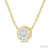 Round Shape Lovebright Essential Diamond Pendant